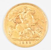 1908 Edward VII gold half sovereign