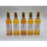 Five 37.5cl bottles of Chateau Liot, 1999, Sauternes. (5)