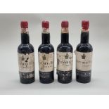 Four half bottles of Tres Cortados Sherry, Antonio de la Riva, 1940s bottling. (4)