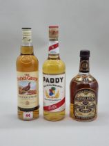 Three bottles of blended Whisky, comprising: a 76cl Chivas Regal; a 70cl Famous Grouse; and a 70cl