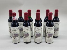 Ten 37.5cl bottles of Chateau Segonzac Vieilles Vignes, 1995, Cotes de Blaye. (10)