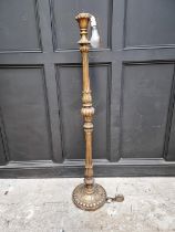 A pair of giltwood standard lamps, (s.d.). (2)