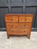 A Regency mahogany chest of drawers, 86.5cm wide.