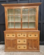 A Victorian Gothic pine bookcase, 159cm wide.