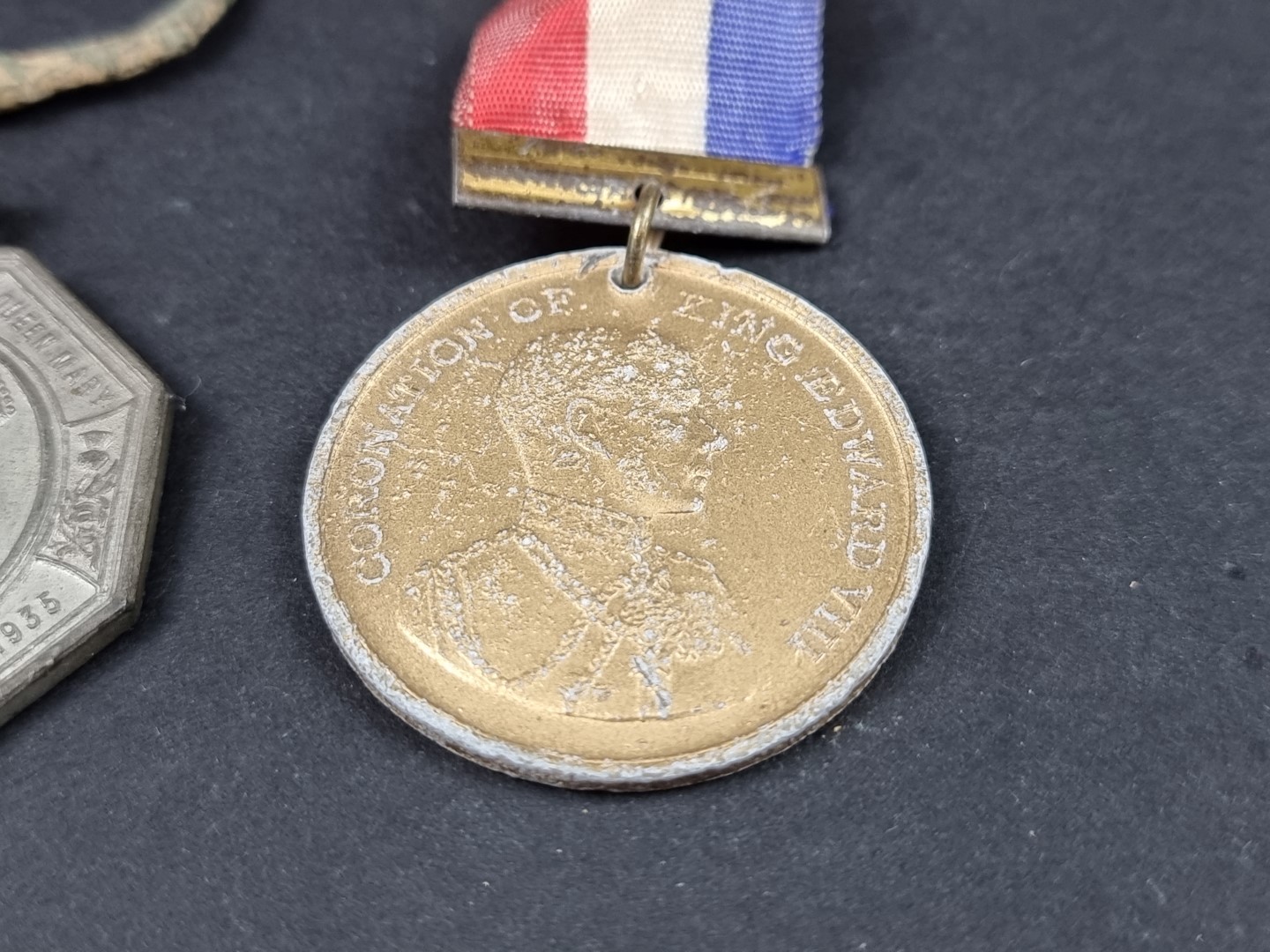 Three Royal Commemorative medals, George V and Edward VII; together with a 17th century alloy shoe - Image 4 of 9