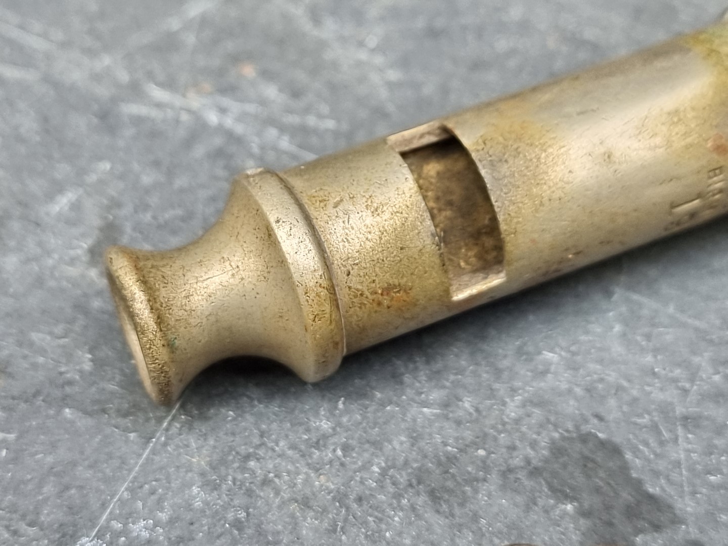 A WWI British military trench whistle, by Hudson, dated 1915. - Image 3 of 3