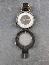 A WWII British Verners Pattern 1XB officer's military compass, by F Barker & Son London, dated