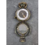 A WWI British Verners Pattern VII officer's military compass, by French Ltd, dated 1917 with crow'