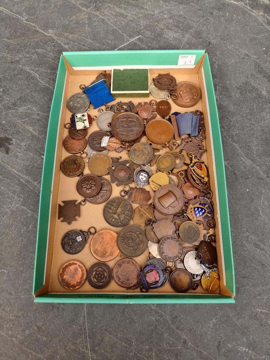 A collection of 20th century Rifle shooting medals and similar; to include Bisley examples. (74)