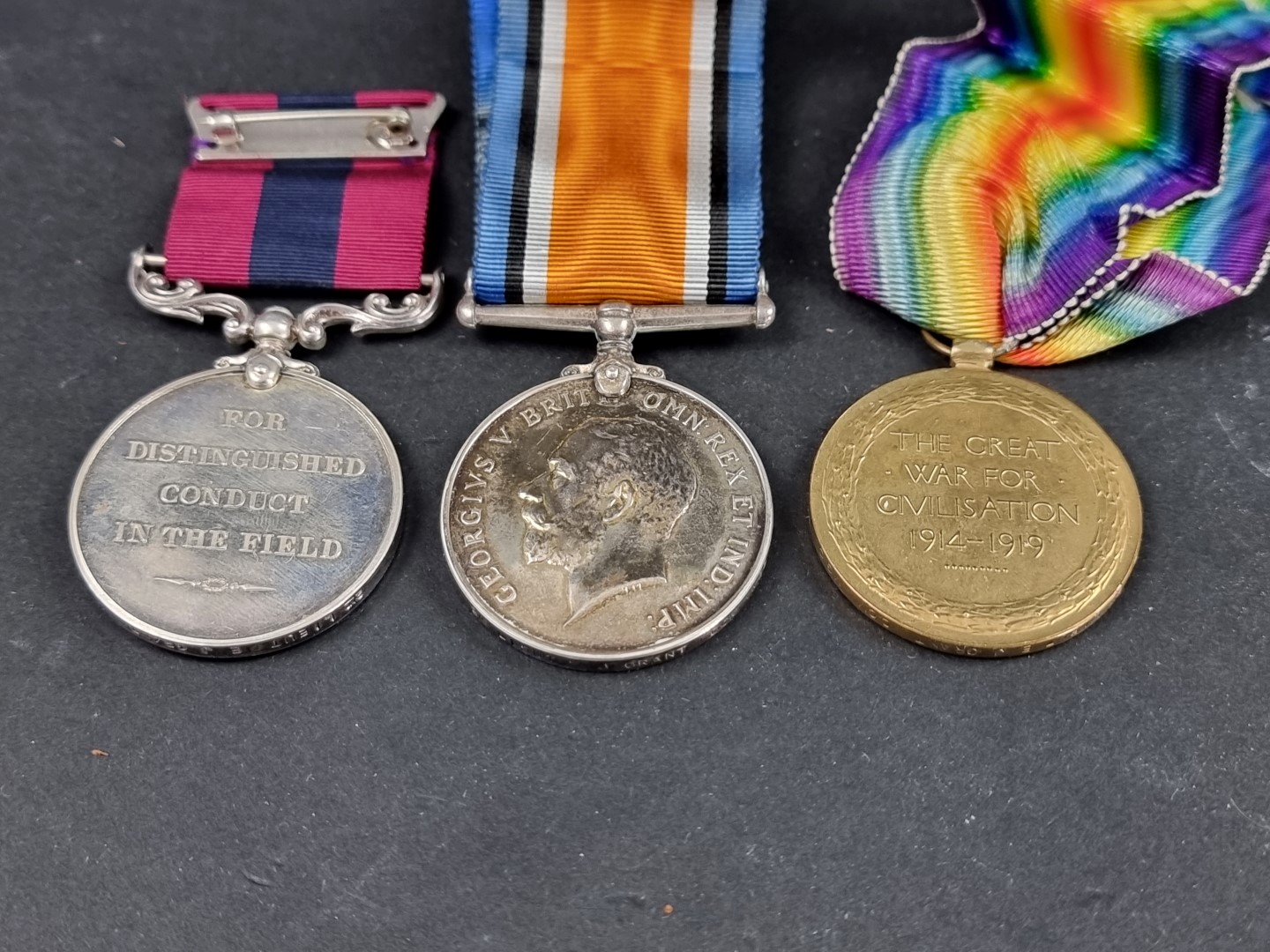 Medals: a WWI gallantry trio, to 2nd Lieut E.J Grant MGC, comprising: Distinguished Conduct Medal; - Image 5 of 5