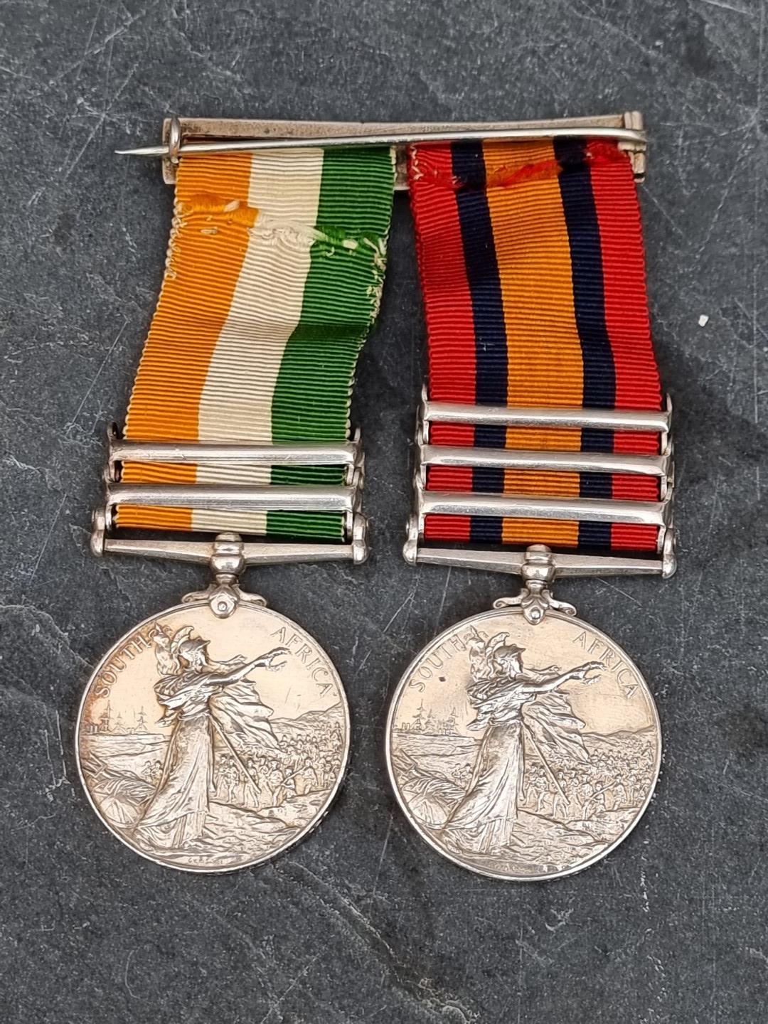 Medals: a Boer War pair, to 1312 Pte W Porter 2nd Rl Berks Regt; comprising: Victoria South Africa - Image 2 of 2