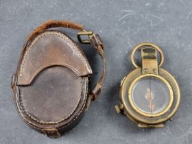 A WWI British Verners Pattern VIII officer's military compass, by French Ltd, dated 1918 with
