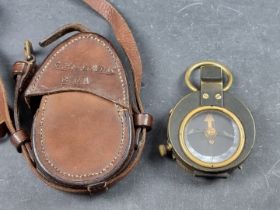 A WWI British Verners Pattern VII officer's military compass, by B L Switzerland, dated 1915 with