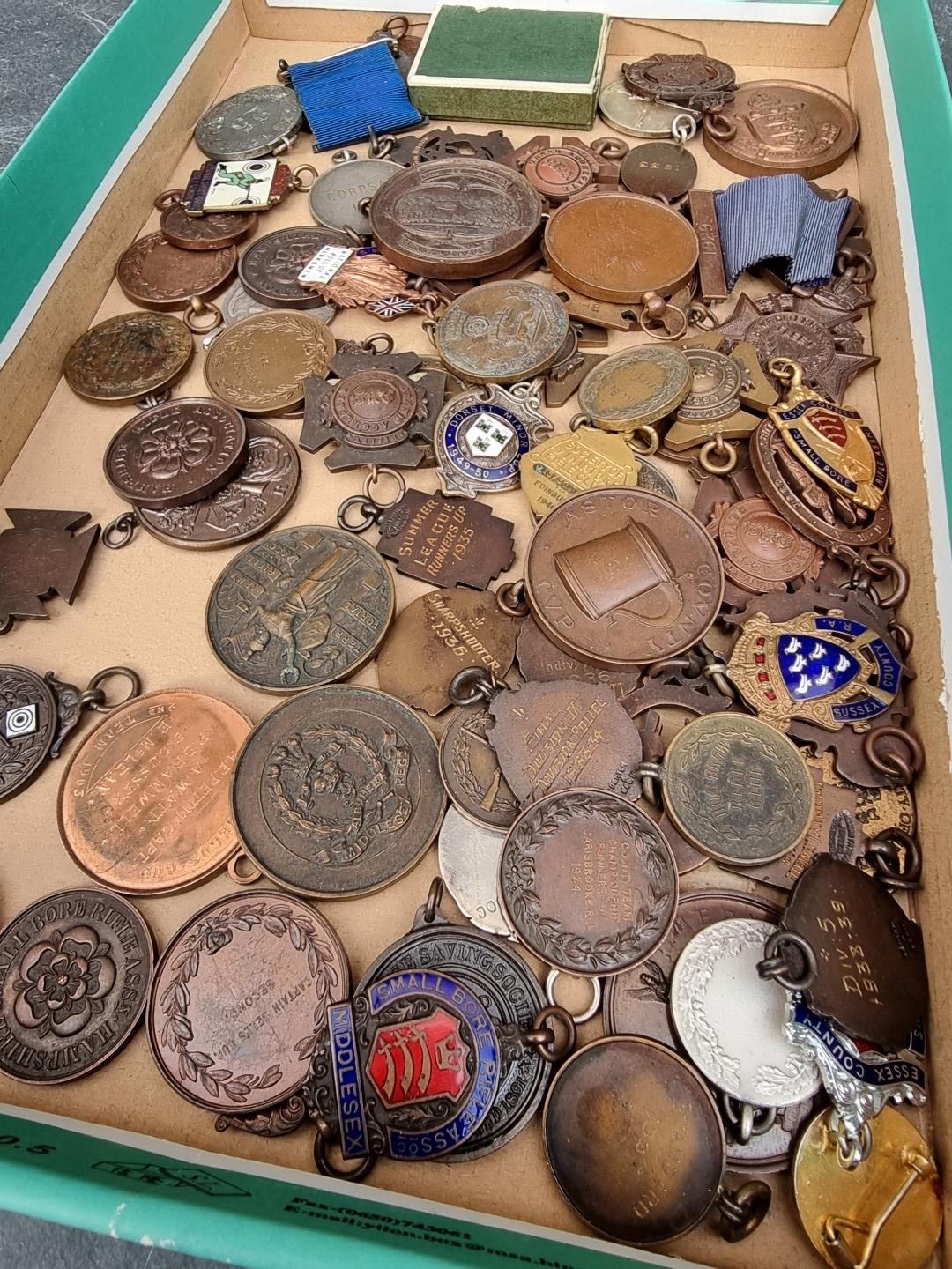 A collection of 20th century Rifle shooting medals and similar; to include Bisley examples. (74) - Image 2 of 2