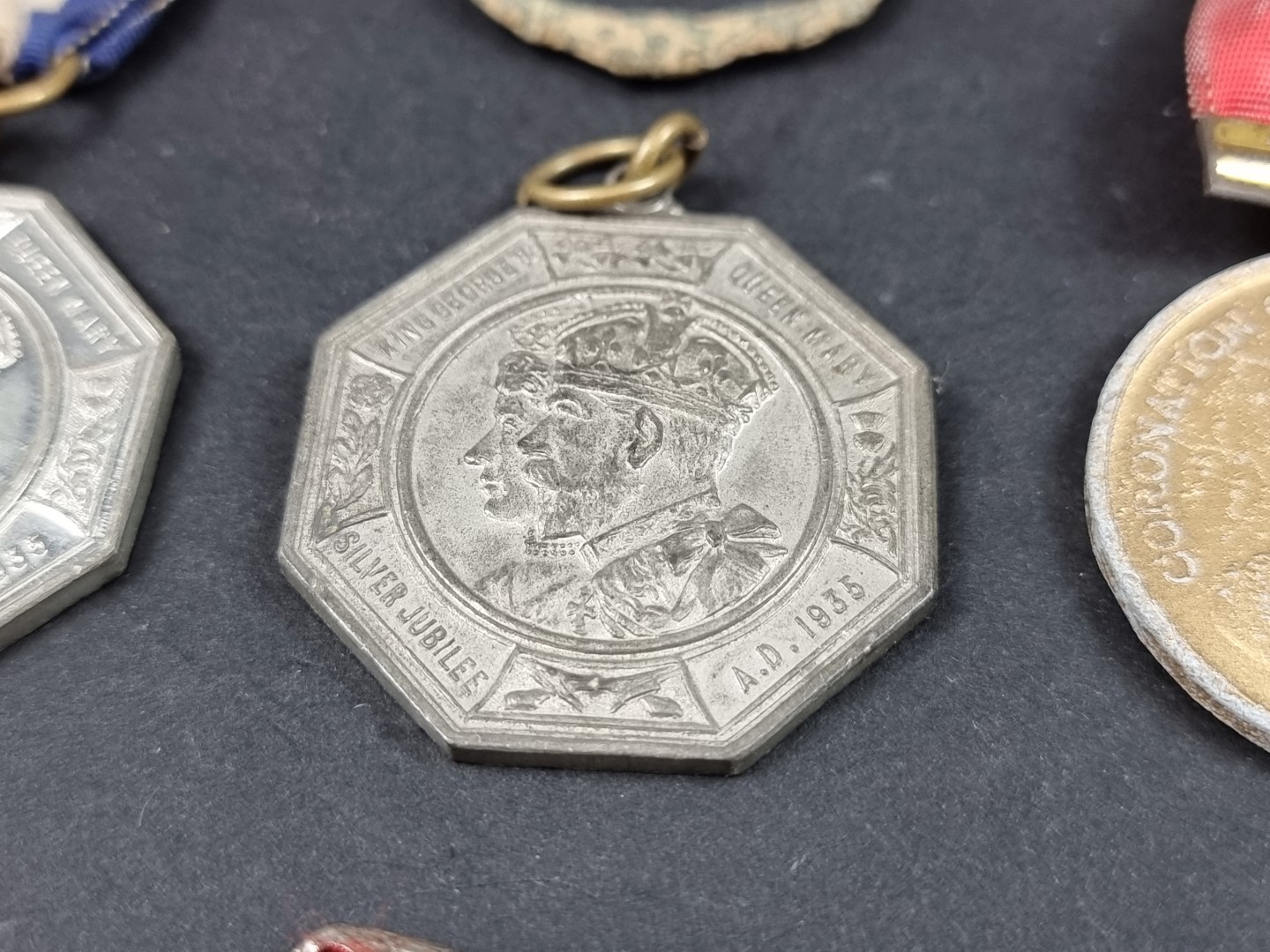 Three Royal Commemorative medals, George V and Edward VII; together with a 17th century alloy shoe - Image 3 of 9