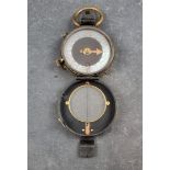 A WWI British Verners Pattern VIII officer's military compass, by E Koehn Geneva, dated 1918 with