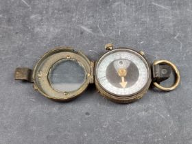 A WWI British Verners Pattern VII officer's military compass, by E Koehn Geneva, dated 1915 with