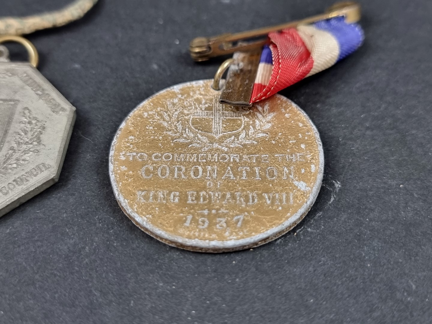 Three Royal Commemorative medals, George V and Edward VII; together with a 17th century alloy shoe - Image 8 of 9