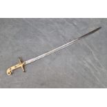 A 19th century British 1831 pattern general officer's Mameluke sword, the 81cm curved blade