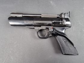 A Webley Tempest .22 cal air pistol.