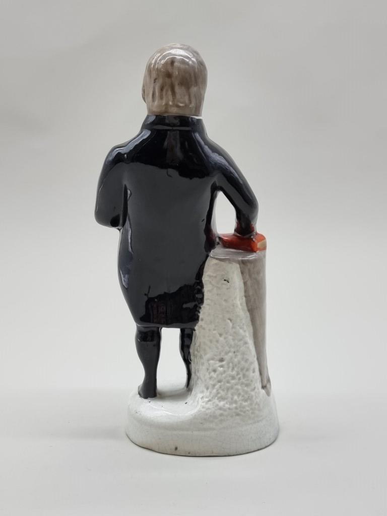 A Victorian Staffordshire pottery figure of 'Reverend J Bryan', 27cm high. - Image 2 of 3