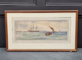 Thomas Bush Hardy, 'Plymouth', signed and titled, watercolour, 21.5 x 57cm.