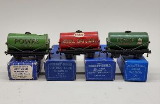 Hornby: OO Gauge: a collection of 5 oil tank wagons, to include 'Power Ethyl' (with hand logo); '