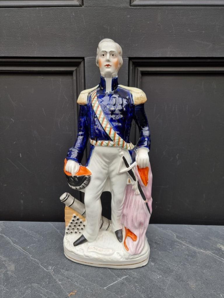 A large Victorian Staffordshire pottery figure of 'Admiral Sir Charles Napier', 41cm high.