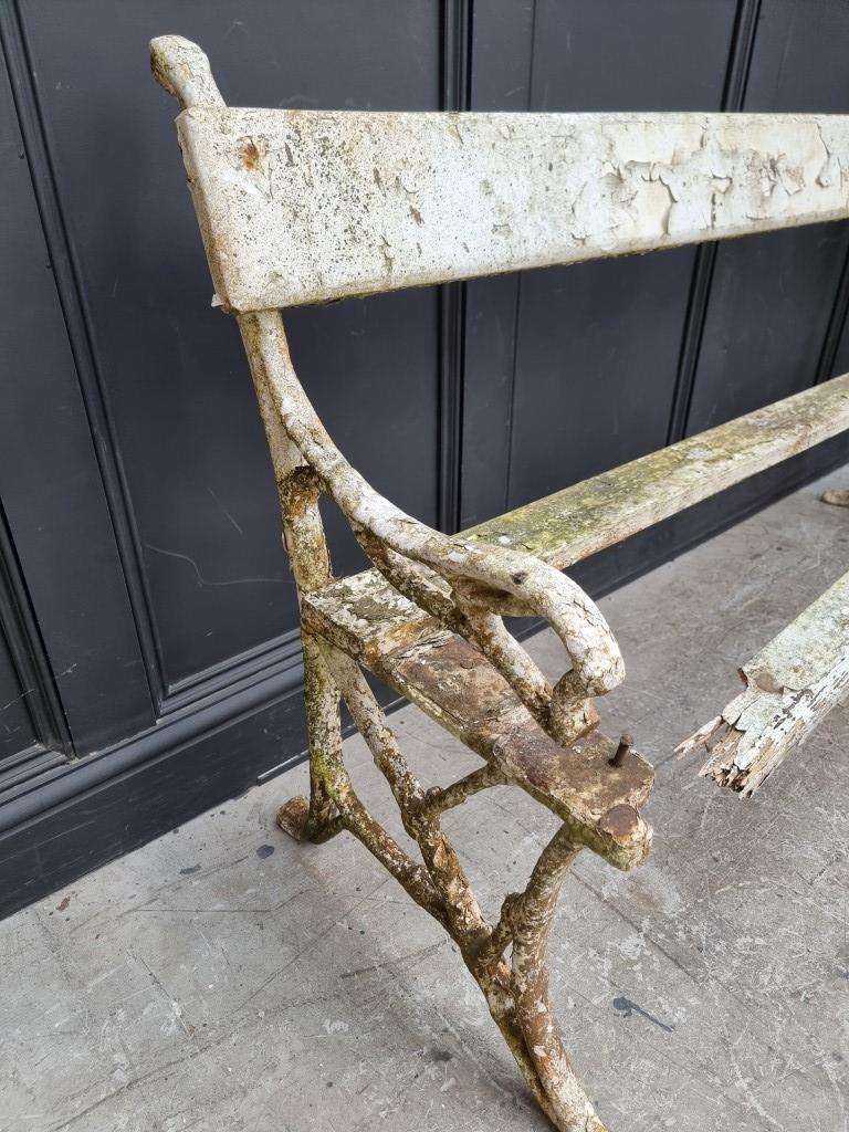 An old cast iron bench, (a.f.). - Image 3 of 4