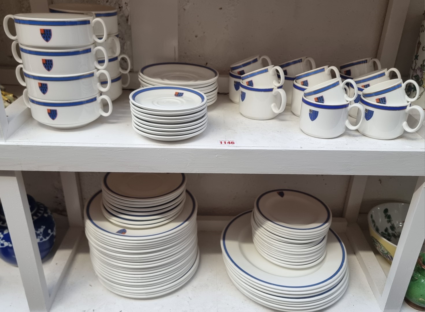 Of Lincoln's Inn Interest: a Royal Doulton porcelain part tea and dinner service, bearing the Inn'