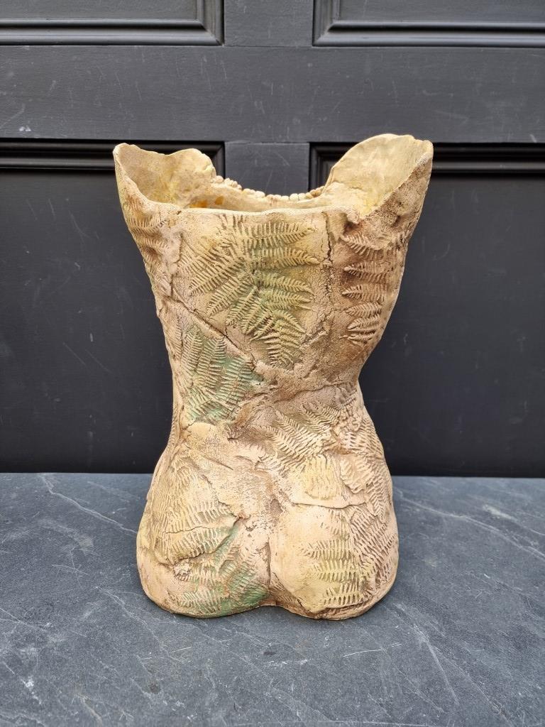 Studio Pottery: a Pauline Lee torso vase, 37.5cm high. - Image 3 of 3