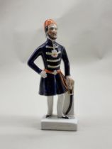 A rare Victorian Staffordshire pottery figure of 'Omar Pacha', 62.5cm high.
