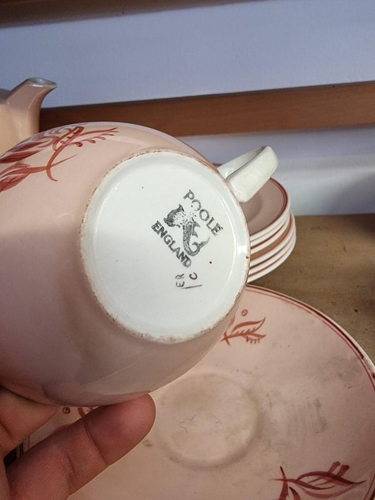 A Poole Pottery part tea service. - Image 5 of 8