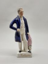 A large Victorian Staffordshire pottery figure of 'Wellington', 33cm high.