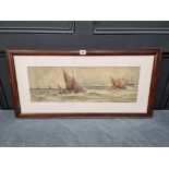 Thomas Bush Hardy, fishing boats in The Solent, signed and dated 1892, watercolour and bodycolour,