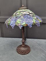 A Tiffany style table lamp, 72cm high.