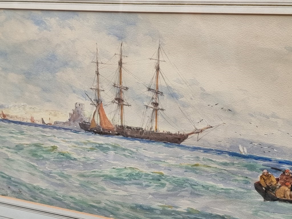 Thomas Bush Hardy, 'Plymouth', signed and titled, watercolour, 21.5 x 57cm. - Image 3 of 6