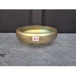 A Loetz style iridescent glass bowl, 28cm diameter.