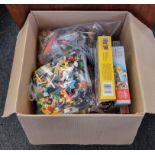 A quantity of boxed brick construction sets, some sealed, mainly 'Blox'; together with 2 large