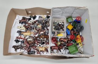 Vintage Lead: a large collection of farm animals by Britains, Cherilea, Charbens and similar, to