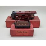 Hornby: O gauge locomotive 'Royal Scot' No.6100; together with 'LMS' No.2 Special Tender', both