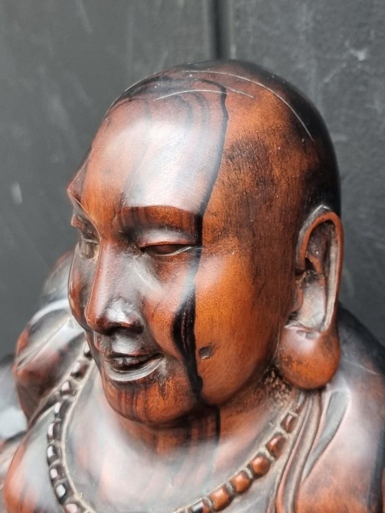 A Balinese carved hardwood Buddha, 32.5cm high. - Image 2 of 5