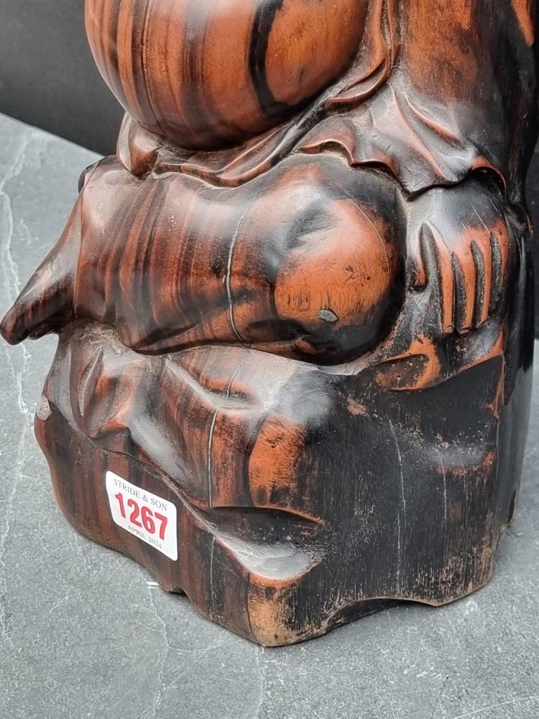 A Balinese carved hardwood Buddha, 32.5cm high. - Image 3 of 5