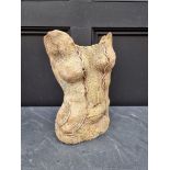 Studio Pottery: a Pauline Lee torso vase, 37.5cm high.