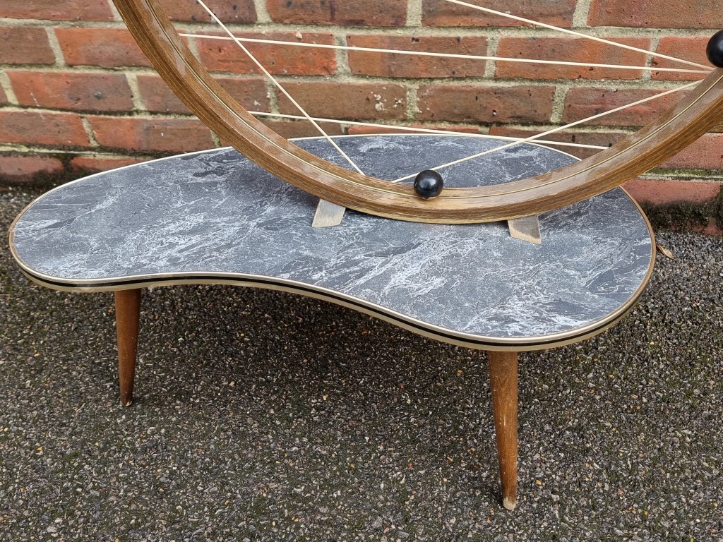 A 1950s occasional table, 97cm wide. - Image 3 of 5