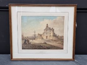 B Barker, 'A View from Richmond Walk, Plymouth', watercolour, 25.5 x 32cm.