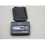 A Sony Walkman WM-FX503, (black), with original sleeve.