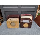 Four vintage radios, comprising a Bush Bakelite example; a Cossor Bakelite example; a Marconi T69DA;