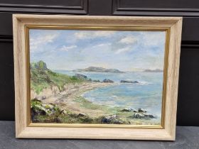 K Lovell, 'Tresco, Isles of Scilly', signed and dated 1968, oil on canvas, 39 x 54.5cm.