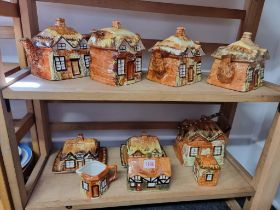 A collection of Price novelty cottage teawares.